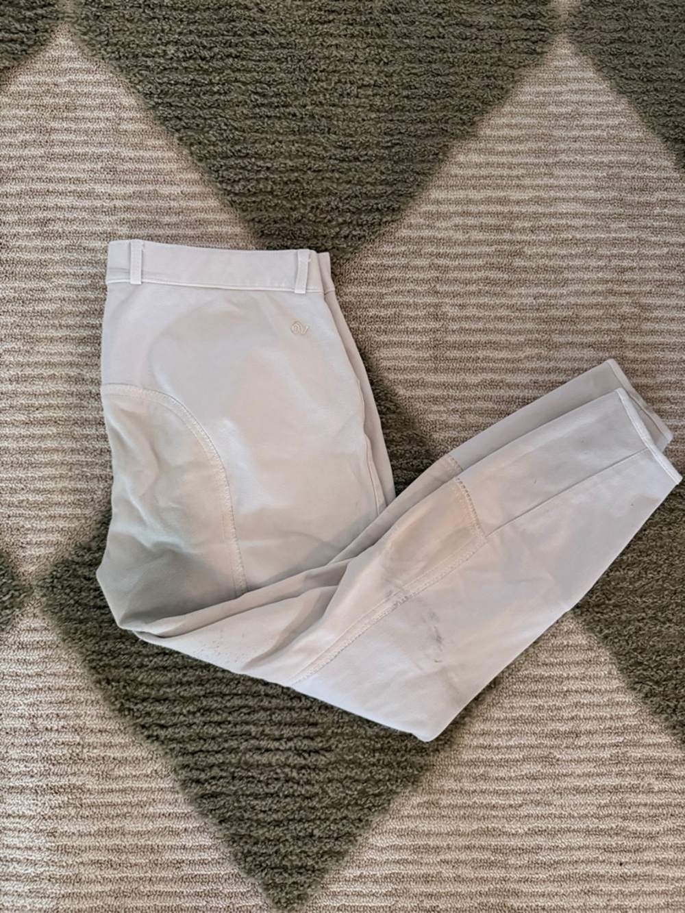 Women's White Full Seat Riding Breeches
